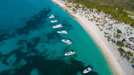 aerial View of Isla Catalina is an island around 9km located east of Dominican Republic