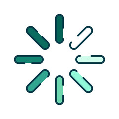 Download color line icon. Loading sign. Vector illustration for web page, app, promo. UI UX GUI design element. Editable stroke.