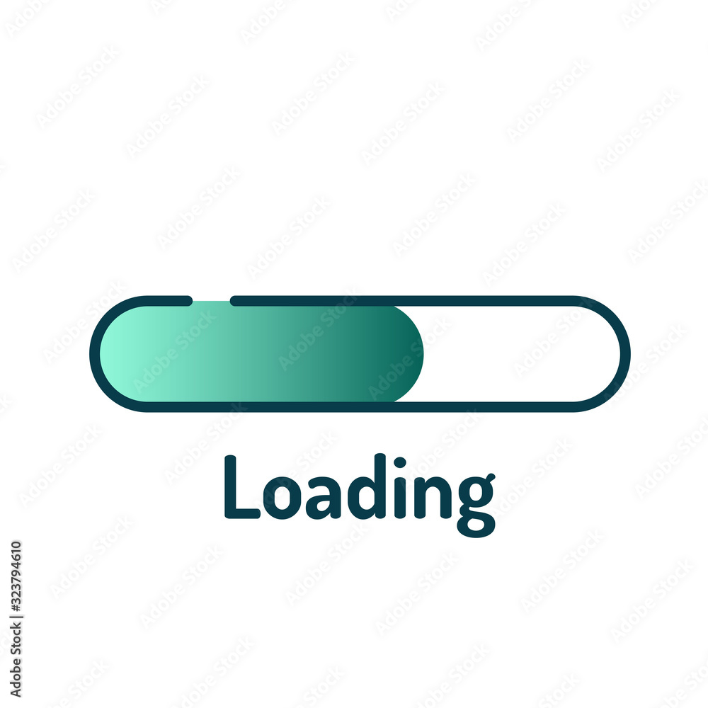 Poster download color line icon. loading sign. vector illustration for web page, app, promo. ui ux gui desi