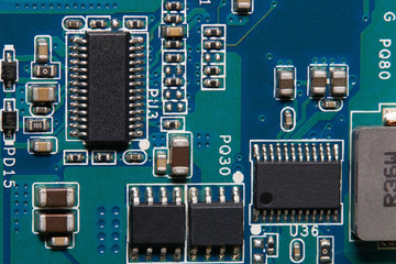 circuit board with electronic components