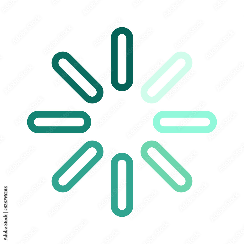 Poster download color line icon. loading sign. vector illustration for web page, app, promo. ui ux gui desi