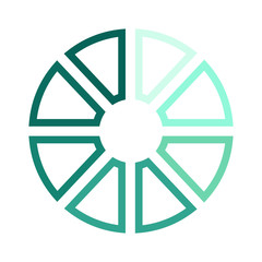 Fototapeta premium Download color line icon. Loading sign. Vector illustration for web page, app, promo. UI UX GUI design element. Editable stroke.