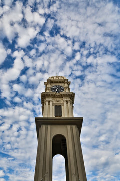 Town Clock Tower Main Street Dubuque Iowa