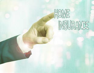 Handwriting text writing Home Insurance. Conceptual photo it covers losses and damages to an...