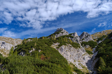 Mountain view above Pokljuka in Slovenia
