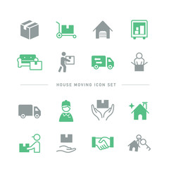 HOUSE MOVING ICON SET