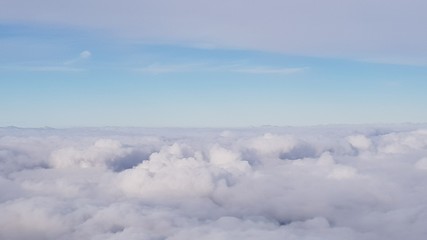 Flying above the clouds