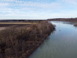 View over the Lech barrage 18 at Kaufering