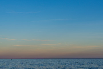 Padle surf on calm sea mediterranean