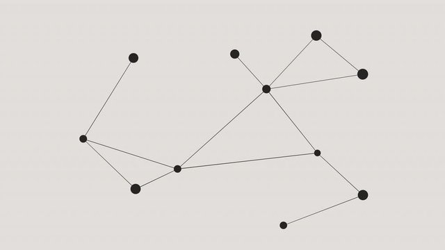 Shapes Collection: Network.  Motion Graphics with alpha.