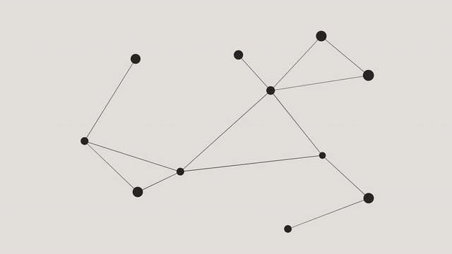 Shapes Collection: Network.  Motion Graphics with alpha.