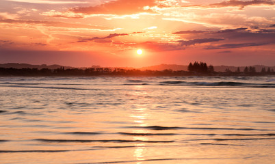 Byron Bay at sunset,  Australia