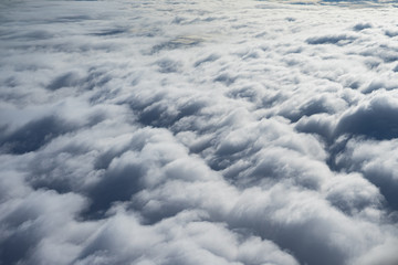 clouds view frome the sky above