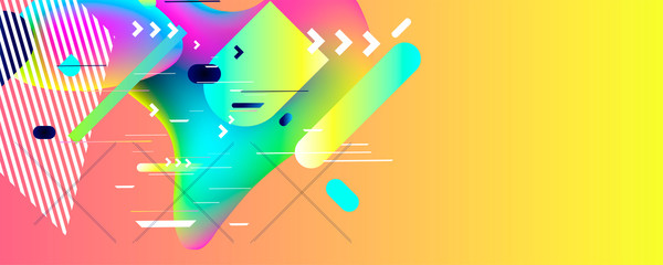 Summer backgrounds colorful 3d holiday vector Illustration graphic design poster flyer leaflet party	