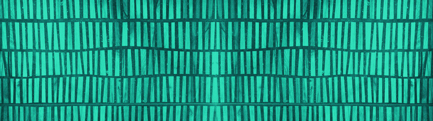 Abstract aquamarine turquoise tile wall texture background banner panorama