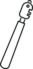 Glass Cutter icon, vector line illustration