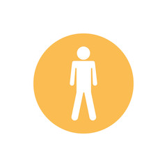 Isolated avatar block silhouette style icon vector design