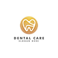 Dental logo design template vector illustration