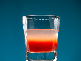 Bloody Mary Cocktail. A glass with tomato juice and vodka.