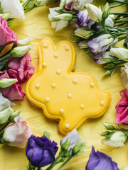 Obraz na płótnie Canvas Easter homemade cookies . Easter holiday concept 