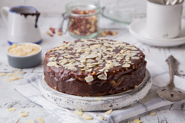 Peanuts caramel cheesecake, snikers dessert homemade recipe cake