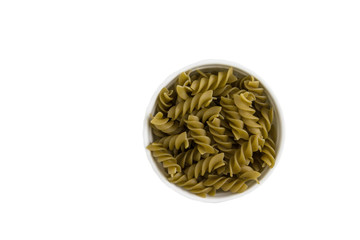 Spinach paste isolated on a white background.