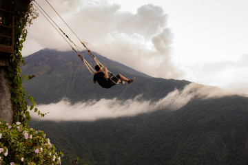 swinging in the clouds