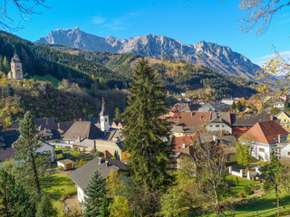 Fototapeta premium Eisenerz Steiermark Erzberg, Sehenswürdigkeiten