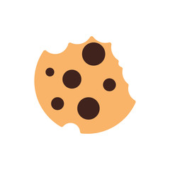 Isolated sweet cookie flat style icon vector design
