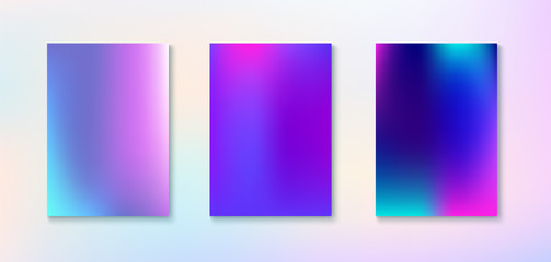 Naklejka premium Purple, Pink, Turquoise, Blue Gradient Shiny Vector Background. 
