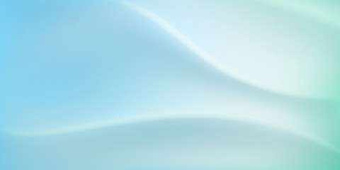 Abstract background with wavy surface in white and light blue colors