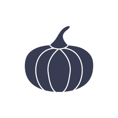 Isolated pumpkin vegetable silhouette style icon vector design