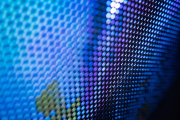 CloseUp LED blurred screen. LED soft focus background. abstract background ideal for design.