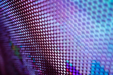 CloseUp LED blurred screen. LED soft focus background. abstract background ideal for design.
