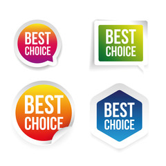 Best Choice label tag set