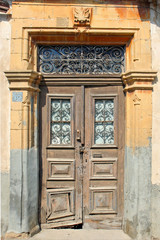 old wooden door
