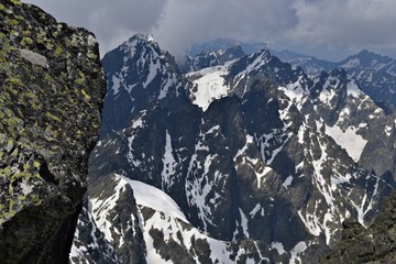 Gerlach, widok ze szczytu w stronę Polski