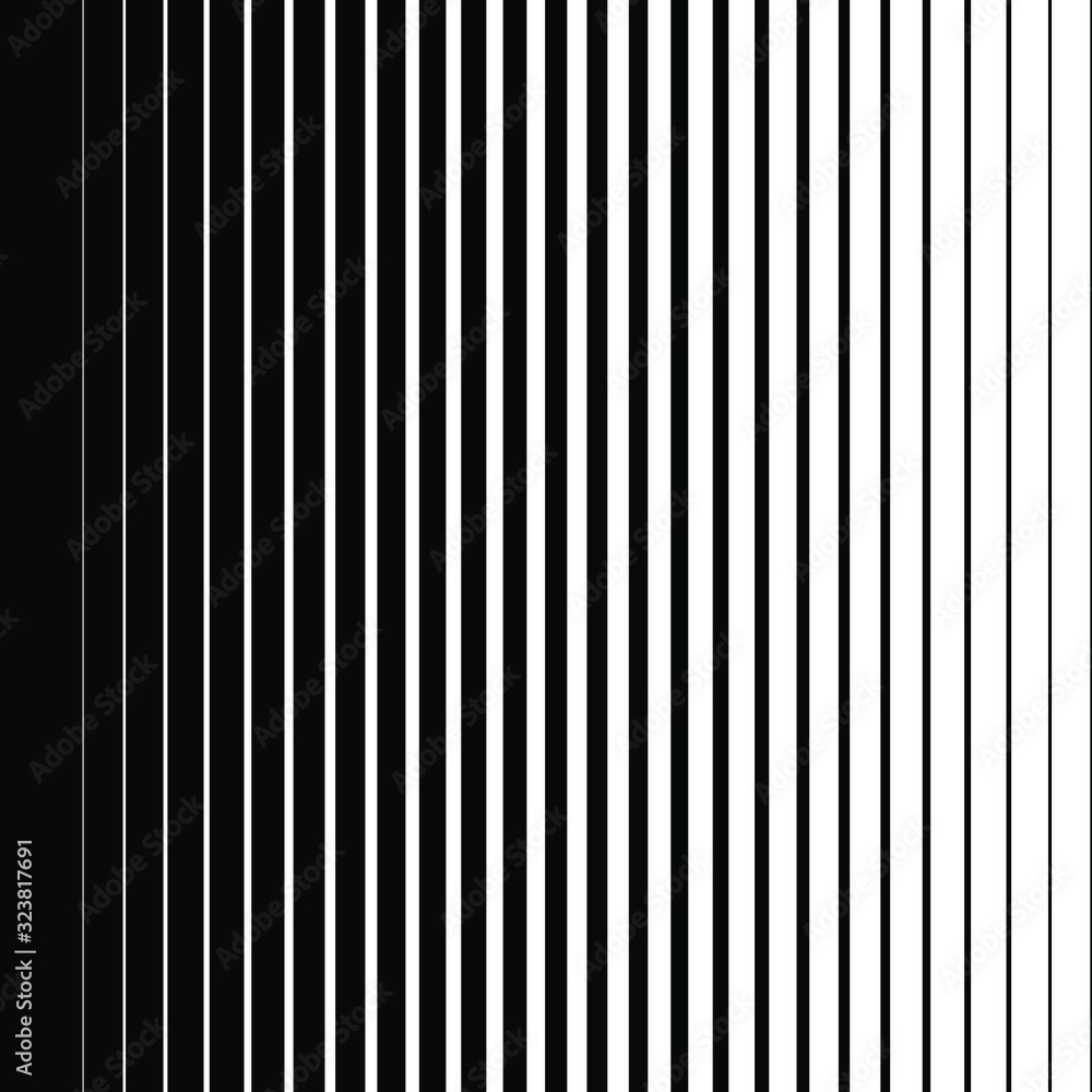 Wall mural halftone gradient line pattern background