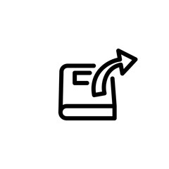 Vector illustration, book icon design