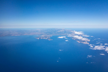 Fototapeta na wymiar Aerial view of Mallorca and Cap Formentor, Majorca, Spain.