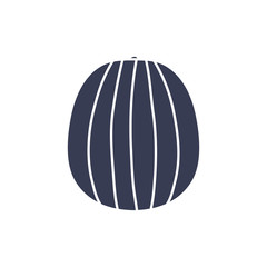 Isolated watermelon fruit silhouette style icon vector design