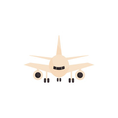Isolated airplane flat style icon vector design