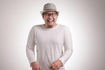 Funny Asian Man Laughing