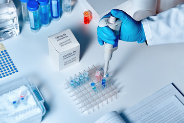 Novel coronavirus 2019 nCoV RT-PCR diagnostics kit. It contains reagents, primers and control...