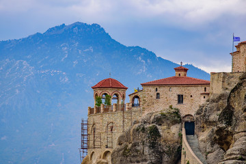 Monastery of Varlaam on the rock, the second largest Eastern Orthodox monastery in Meteora, Greece