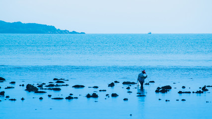 Fishing boat parked at the local Pratom Village in Ko Samui, Thailand