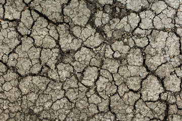 The ground is cracked because  of global warming