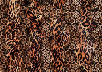 abstract leopard skin texture design