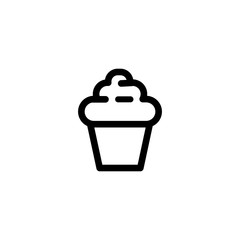 Vector illustration, cupcake icon design