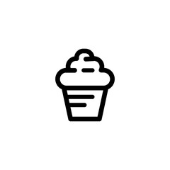 Vector illustration, cupcake icon design